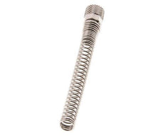 Tuerca de Latón Niquelado 6x4mm (M10x1) Protección contra dobleces [2 piezas]
