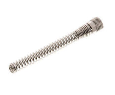 Tuerca de Latón Niquelado 6x4mm (M10x1) Protección contra dobleces [2 piezas]