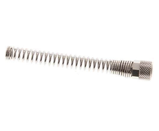 Tuerca de Latón Niquelado 6x4mm (M10x1) Protección contra dobleces [2 piezas]
