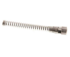 Tuerca de Latón Niquelado 6x4mm (M10x1) Protección contra dobleces [2 piezas]