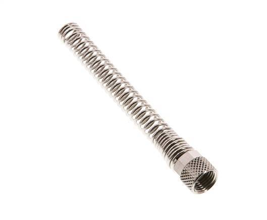 Tuerca de Latón Niquelado 6x4mm (M10x1) Protección contra dobleces [2 piezas]