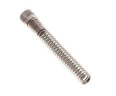 Tuerca de Latón Niquelado 8x6mm (M12x1) Protección contra dobleces [2 piezas]