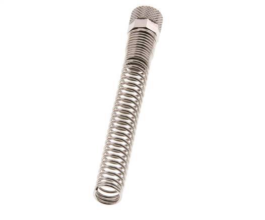Tuerca de Latón Niquelado 8x6mm (M12x1) Protección contra dobleces [2 piezas]