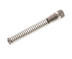 Tuerca de Latón Niquelado 8x6mm (M12x1) Protección contra dobleces [2 piezas]