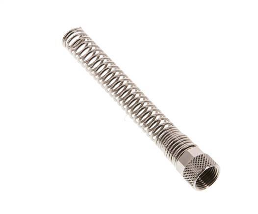 Tuerca de Latón Niquelado 8x6mm (M12x1) Protección contra dobleces [2 piezas]