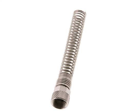 Tuerca de Latón Niquelado 8x6mm (M12x1) Protección contra dobleces [2 piezas]