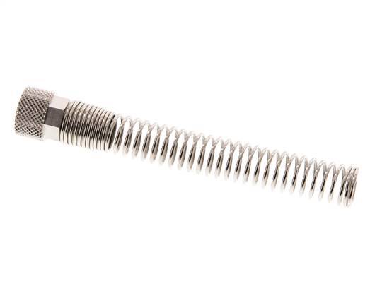 Tuerca de Latón Niquelado 10x8mm (M14x1) Protección contra dobleces [2 piezas]