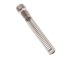 Tuerca de Latón Niquelado 10x8mm (M14x1) Protección contra dobleces [2 piezas]