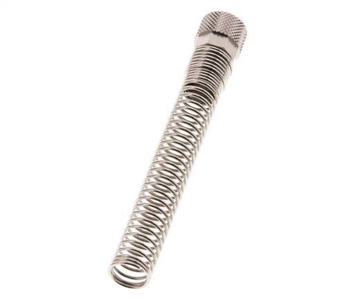Tuerca de Latón Niquelado 10x8mm (M14x1) Protección contra dobleces [2 piezas]