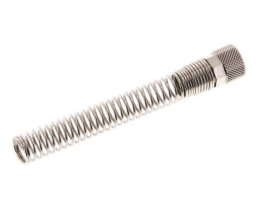 Tuerca de Latón Niquelado 10x8mm (M14x1) Protección contra dobleces [2 piezas]