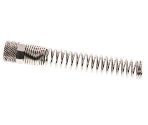 Tuerca de Latón Niquelado 12x10mm (M16x1) Protección contra dobleces [2 piezas]