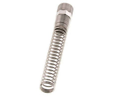 Tuerca de Latón Niquelado 12x10mm (M16x1) Protección contra dobleces [2 piezas]