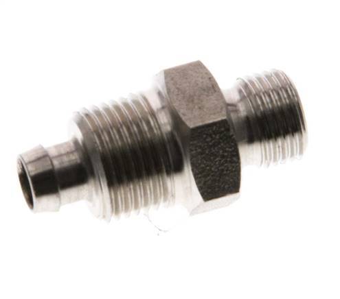 8x6 & G1/8'' Acero inoxidable 1.4571 Racor recto con rosca macho