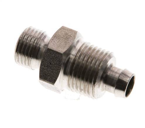 8x6 & G1/8'' Acero inoxidable 1.4571 Racor recto con rosca macho