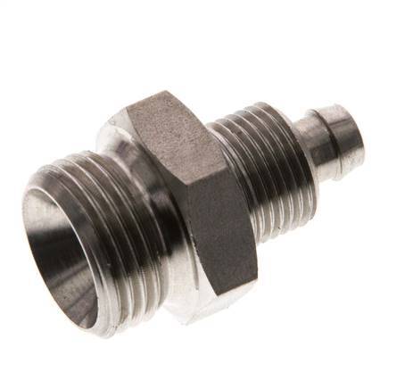 8x6 y G3/8'' Acero inoxidable 1.4571 Racor recto con rosca macho