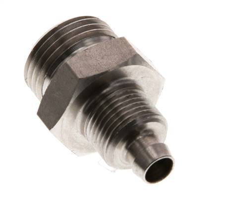 8x6 y G3/8'' Acero inoxidable 1.4571 Racor recto con rosca macho