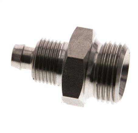 8x6 y G3/8'' Acero inoxidable 1.4571 Racor recto con rosca macho