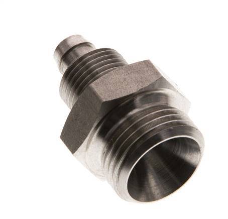 8x6 y G3/8'' Acero inoxidable 1.4571 Racor recto con rosca macho