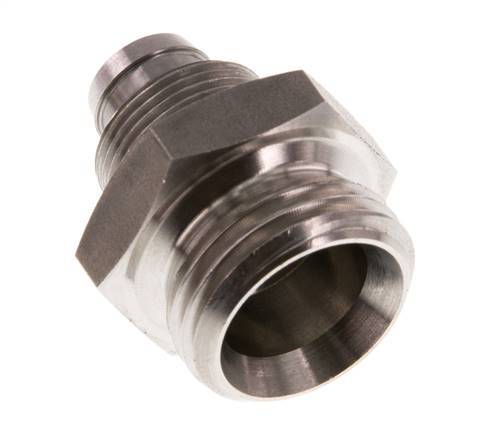 12x10 & G1/2'' Acero inoxidable 1.4571 Racor recto con rosca macho