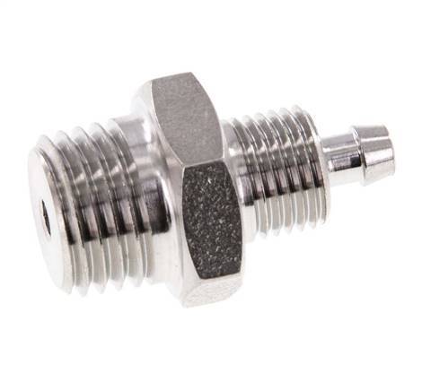 6x4 & 1/4''NPT Racor recto con rosca macho de acero inoxidable 1.4571