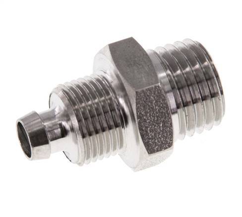 8x6 & 1/4''NPT Racor recto con rosca macho de acero inoxidable 1.4571