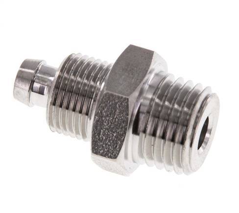 8x6 & 1/4''NPT Racor recto con rosca macho de acero inoxidable 1.4571