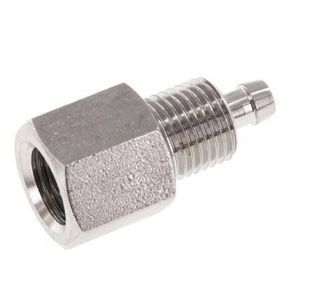 6x4 & G1/8'' Acero inoxidable 1.4571 Racor recto con rosca hembra