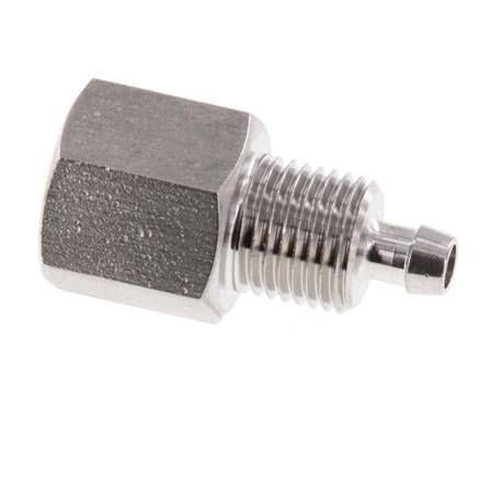 6x4 & G1/8'' Acero inoxidable 1.4571 Racor recto con rosca hembra
