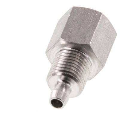 6x4 & G1/8'' Acero inoxidable 1.4571 Racor recto con rosca hembra