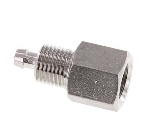 6x4 & G1/8'' Acero inoxidable 1.4571 Racor recto con rosca hembra