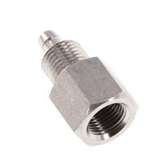 6x4 & G1/8'' Acero inoxidable 1.4571 Racor recto con rosca hembra