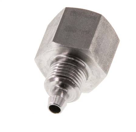 6x4 & G1/4'' Acero inoxidable 1.4571 Racor recto con rosca hembra