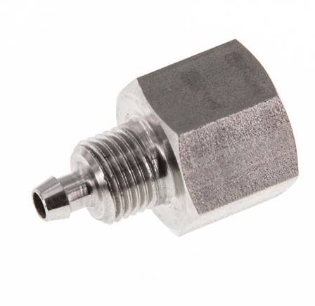 6x4 & G1/4'' Acero inoxidable 1.4571 Racor recto con rosca hembra