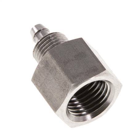 6x4 & G1/4'' Acero inoxidable 1.4571 Racor recto con rosca hembra