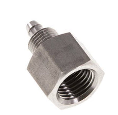 6x4 & G1/4'' Acero inoxidable 1.4571 Racor recto con rosca hembra