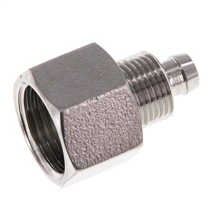 8x6 & G3/8'' Acero inoxidable 1.4571 Racor recto con rosca hembra