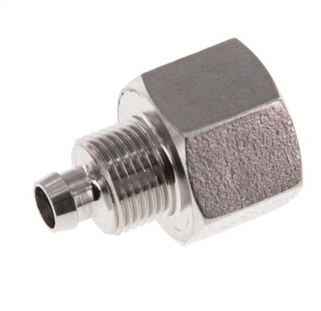 8x6 & G3/8'' Acero inoxidable 1.4571 Racor recto con rosca hembra