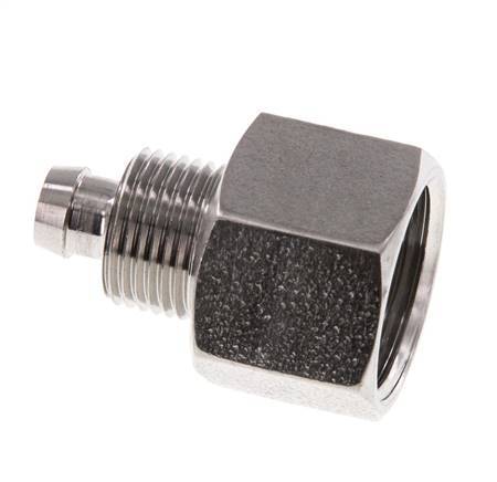 8x6 & G3/8'' Acero inoxidable 1.4571 Racor recto con rosca hembra