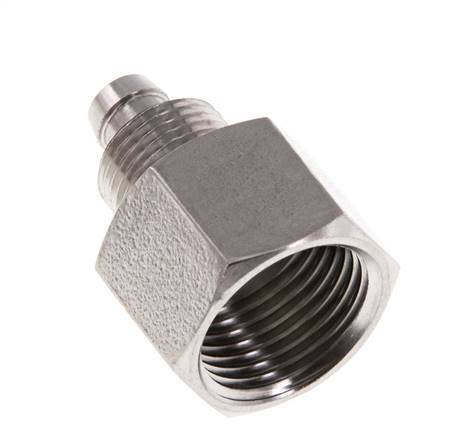 8x6 & G3/8'' Acero inoxidable 1.4571 Racor recto con rosca hembra
