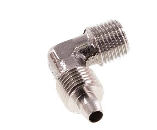 6x4 & R1/8'' Acero inoxidable 1.4404 Racor codo con rosca macho