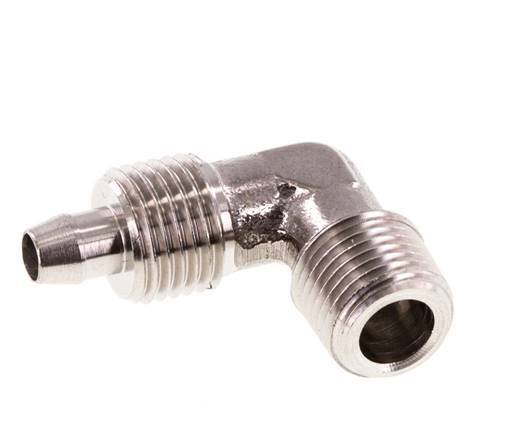 6x4 & R1/8'' Acero inoxidable 1.4404 Racor codo con rosca macho