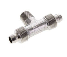 Racor rápido en T de acero inoxidable 1.4404 de 8x6 y R1/8'' con rosca macho