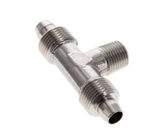 Racor rápido en T de acero inoxidable 1.4404 de 8x6 y R1/8'' con rosca macho