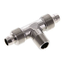 Racor rápido en T de acero inoxidable 1.4404 de 8x6 y R1/8'' con rosca macho