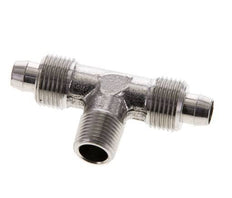 Racor rápido en T de acero inoxidable 1.4404 de 8x6 y R1/8'' con rosca macho