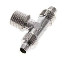 Racor rápido en T de acero inoxidable 1.4404 de 8x6 y R1/4'' con rosca macho