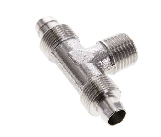 10x8 & R1/4'' Acero inoxidable 1.4404 Racor rápido en T con rosca macho