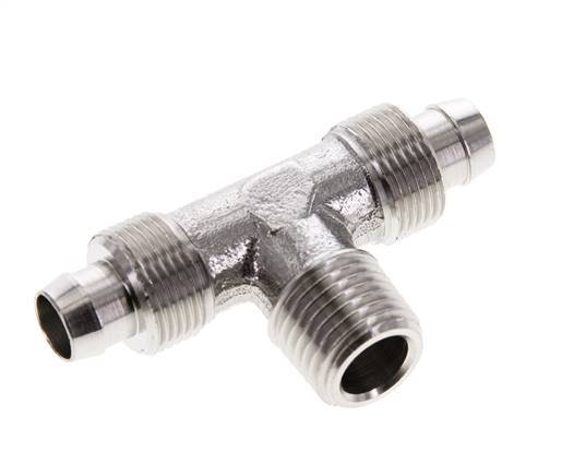 10x8 & R1/4'' Acero inoxidable 1.4404 Racor rápido en T con rosca macho