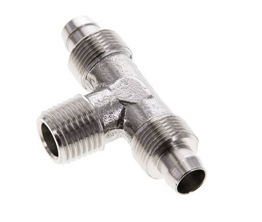 10x8 & R1/4'' Acero inoxidable 1.4404 Racor rápido en T con rosca macho