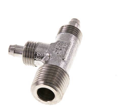 6x4 & R1/4'' Acero inoxidable 1.4305 Racor en T de ángulo recto con rosca macho